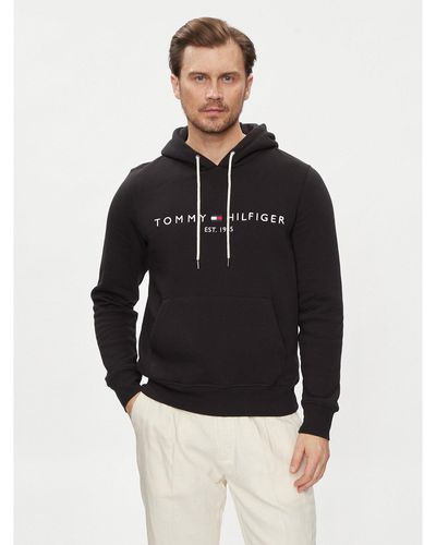 Tommy Hilfiger Sweatshirt Core Logo Mw0Mw10752 Regular Fit - Schwarz