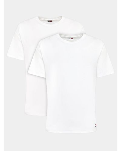 Tommy Hilfiger 2Er-Set T-Shirts Um0Um03157 Weiß Regular Fit