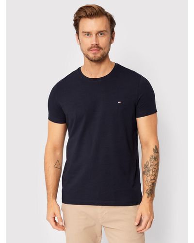 Tommy Hilfiger T-Shirt Core Stretch Mw0Mw27539 Slim Fit - Blau