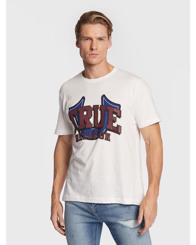 True Religion T-Shirt 106316 Weiß Regular Fit