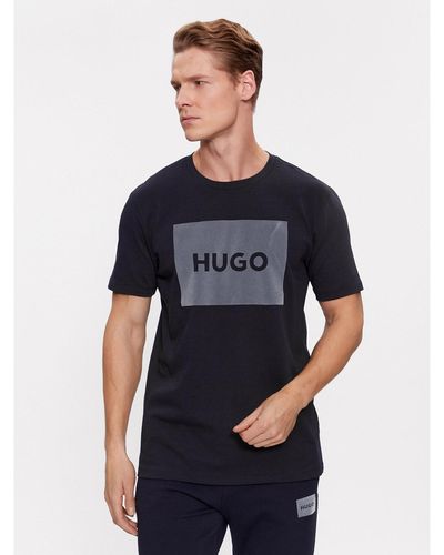 HUGO T-Shirt Dulive_V 50501004 Regular Fit - Blau