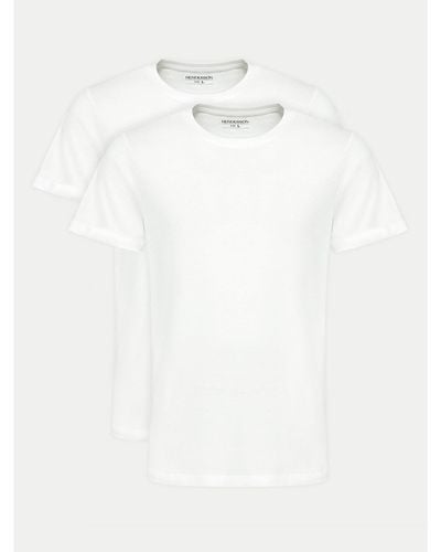 Henderson 2Er-Set T-Shirts Assign 41636 Weiß Regular Fit