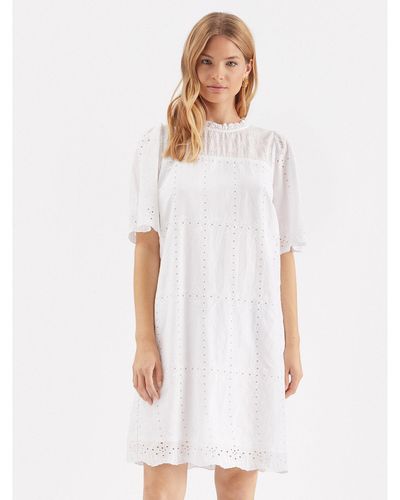 Cream Kleid Für Den Alltag Moccamia 10611191 Weiß Regular Fit