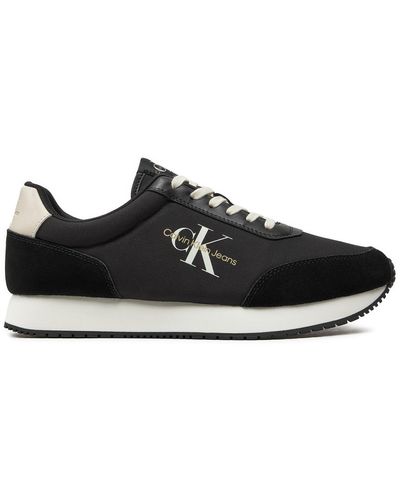 Calvin Klein Sneakers Retro Runner Low Mix Mtl Ym0Ym01032 - Schwarz