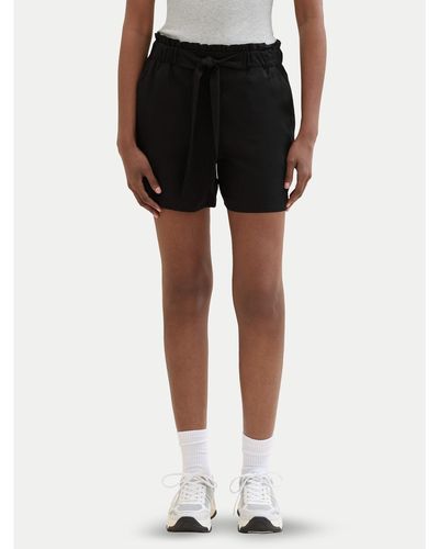 Tom Tailor Stoffshorts 1040805 Relaxed Fit - Schwarz