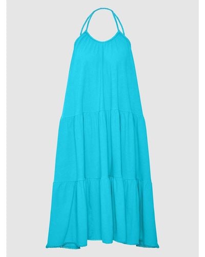Superdry Kleid Für Den Alltag Vintage W8011100A Relaxed Fit - Blau