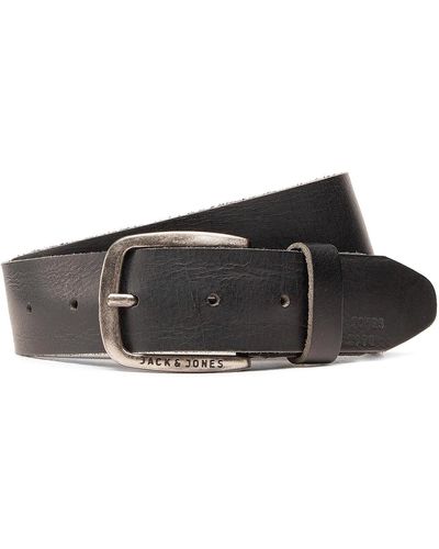 Jack & Jones Herrengürtel Jackpaul Leather Belt 12111286 - Schwarz