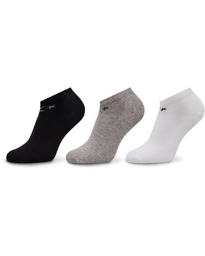 Converse 3Er-Set Niedrige -Socken E747A-3010 Weiß - Mehrfarbig