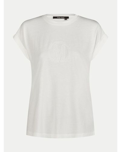 MARC AUREL T-Shirt 7550 7000 73737 Weiß Regular Fit