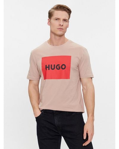 HUGO T-Shirt Dulive222 50467952 Regular Fit - Rot