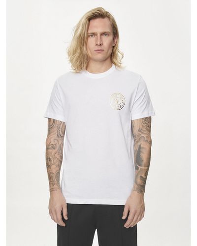 Versace T-Shirt 76Gaht02 Weiß Regular Fit