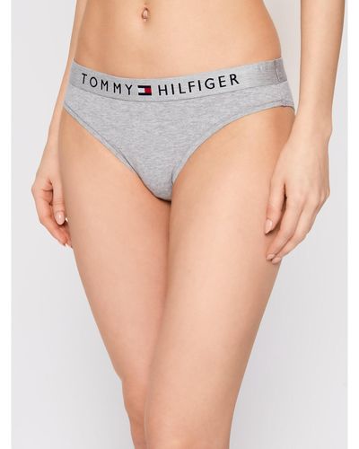 Tommy Hilfiger Klassischer Damenslip Bikini Uw0Uw01566 - Grau