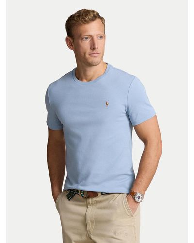 Polo Ralph Lauren T-Shirt 710740727080 Slim Fit - Blau
