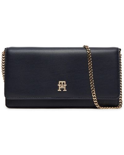 Tommy Hilfiger Handtasche Th Refined Chain Crossover Aw0Aw16109 - Blau
