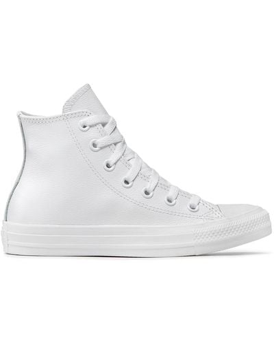 Converse Sneakers Aus Stoff Ct A/S Lthr Hi 1T406 Weiß