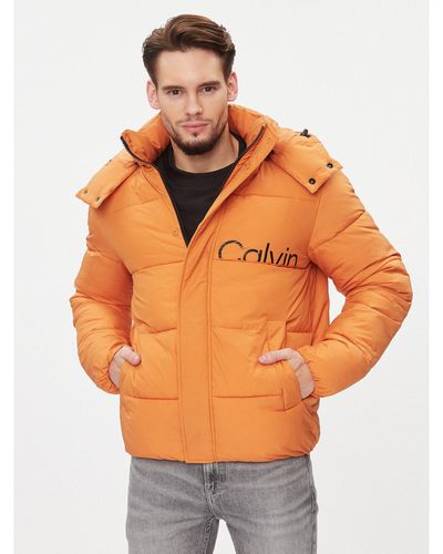 Calvin Klein Daunenjacke Essentials J30J323708 Regular Fit - Orange
