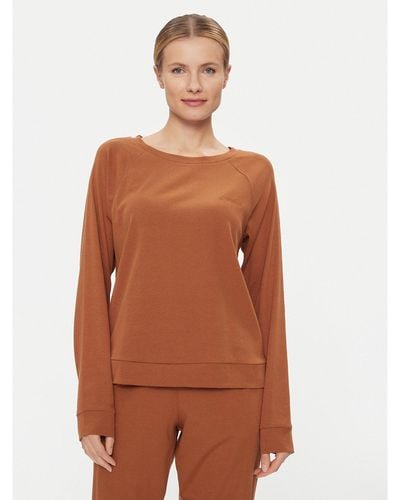 Calvin Klein Pyjama-T-Shirt 000Qs7003E Regular Fit - Braun