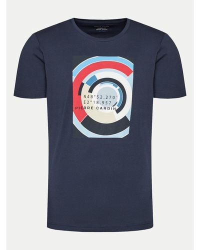 Pierre Cardin T-Shirt 21050/000/2101 Modern Fit - Blau