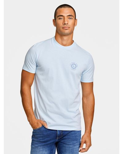 Lindbergh T-Shirt 30-400267 Relaxed Fit - Blau