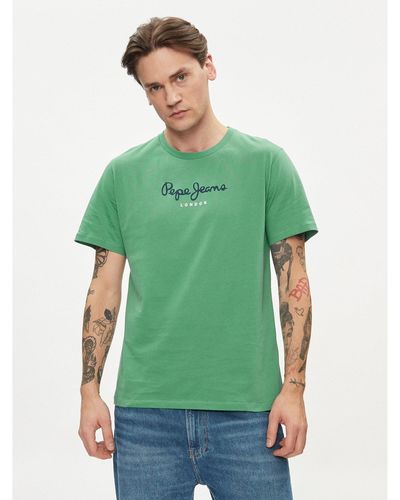 Pepe Jeans T-Shirt Eggo N Pm508208 Grün Regular Fit