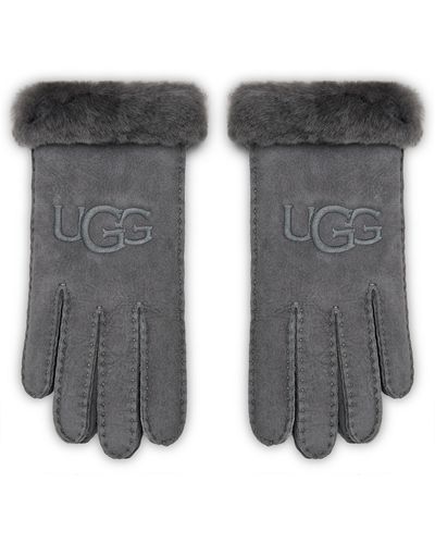 UGG Damenhandschuhe W Sheepskin Embroider Glove 20931 Metal - Grau