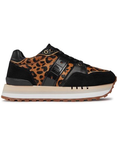 Blauer Sneakers f3epps01/leo leopard leo - Schwarz