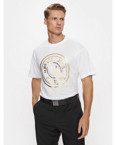 Versace T-Shirt 75Gaht05 Weiß Regular Fit