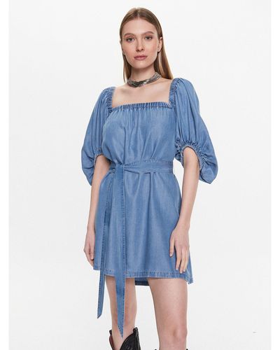 Pinko Kleid Für Den Alltag 100808 A0G5 Regular Fit - Blau