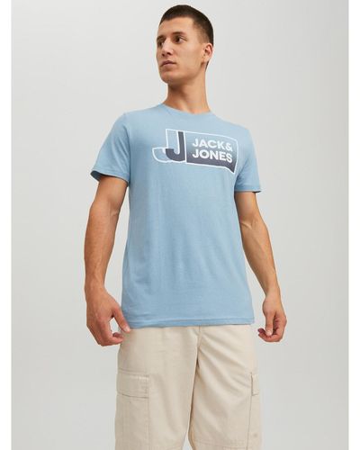 Jack & Jones T-Shirt Logan 12228078 Standard Fit - Blau