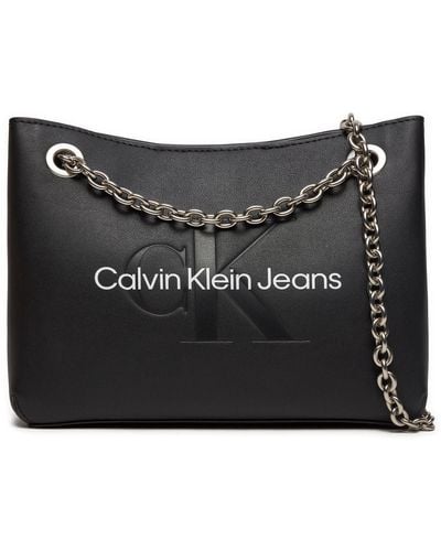 Calvin Klein Handtasche Sculpted Shoulder Bag24 Mono K60K607831 - Schwarz