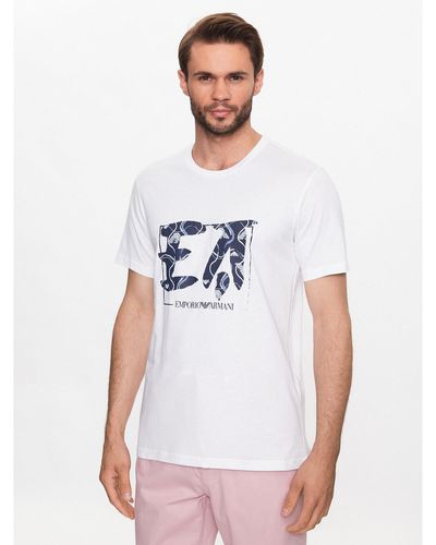 Emporio Armani T-Shirt 211818 3R468 98210 Weiß Regular Fit