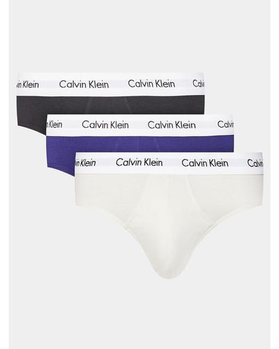 Calvin Klein 3Er-Set Slips 0000U2661G - Weiß