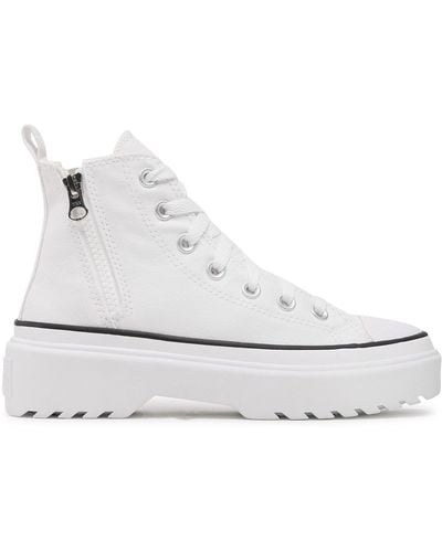 Converse Sneakers Aus Stoff Ctas Lugged Lift Hi A03012C Weiß