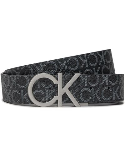 Calvin Klein Herrengürtel Ck Rev.Adj. New Mono Belt 3.5Cm K50K510075 - Schwarz