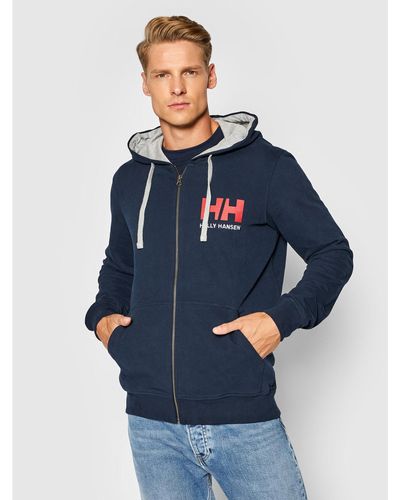 Helly Hansen Sweatshirt Logo 34163 Regular Fit - Blau