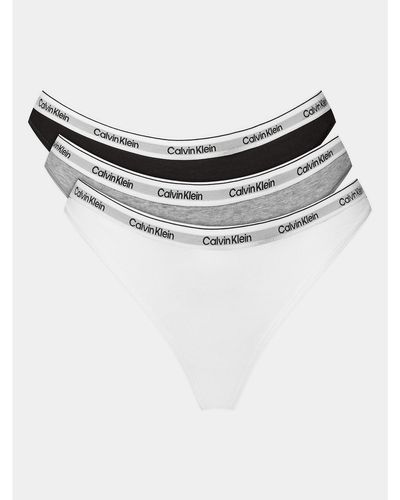 Calvin Klein 3Er-Set Stringtangas 000Qd5209E - Weiß