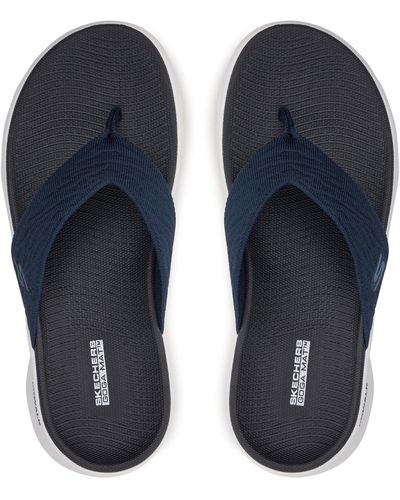 Skechers Zehentrenner go walk flex sandal-splendor 141404/nvy navy - Blau