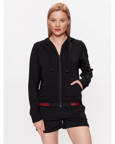 HUGO Sweatshirt Logo 50490599 Regular Fit - Schwarz
