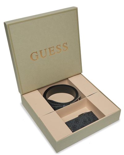 Guess Kartenetui Und Gürtel Set Gift Box Gfboxm P3305 - Grau