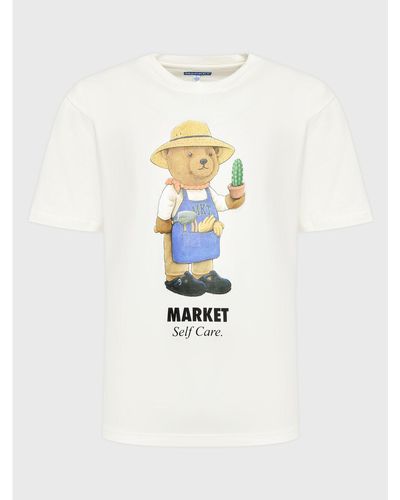 Market T-Shirt 399001365 Weiß Regular Fit