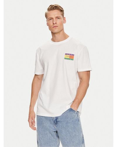 Tommy Hilfiger T-Shirt Summer Flag Dm0Dm19171 Weiß Regular Fit