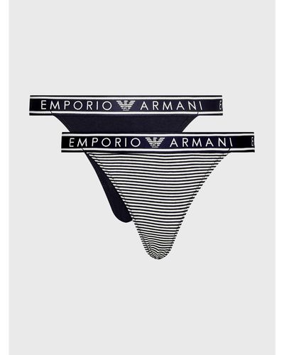 Emporio Armani 2Er-Set Stringtangas 164522 3R219 21136 - Mehrfarbig