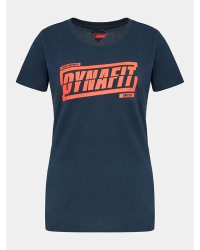 Dynafit Technisches T-Shirt Graphic Co W S/S Tee 70999 Regular Fit - Blau