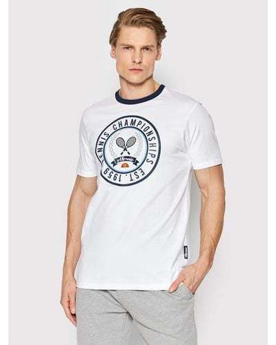 Ellesse T-Shirt Segna Shm14229 Weiß Regular Fit