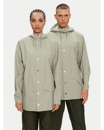 Rains Regenjacke Jacket W3 12010 Grün Regular Fit