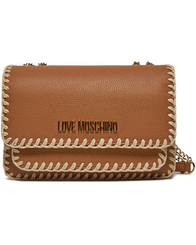 Love Moschino Handtasche jc4104pp1ilj120a cammello handstitch ecru - Braun