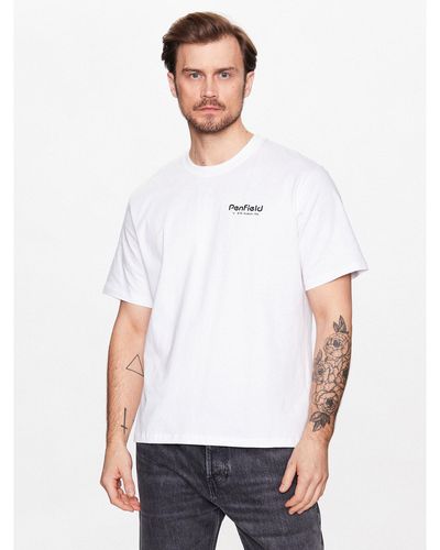 Penfield T-Shirt Pfd0349 Weiß Regular Fit