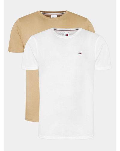 Tommy Hilfiger 2Er-Set T-Shirts Dm0Dm15381 Slim Fit - Weiß