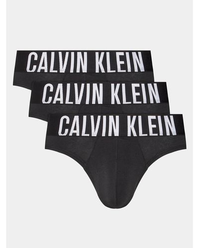 Calvin Klein 3Er-Set Slips 000Nb3607A - Schwarz