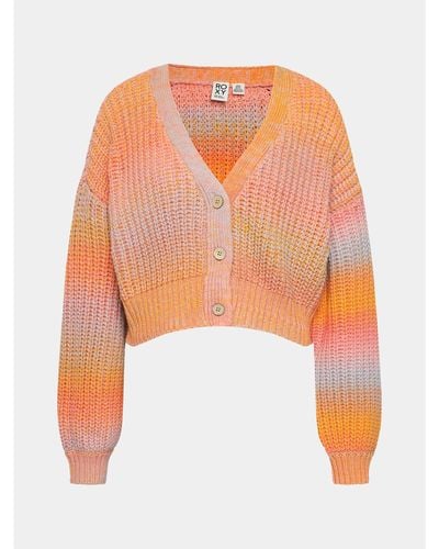Roxy Strickjacke Sundaze Sweater Swtr Arjsw03307 Regular Fit - Orange